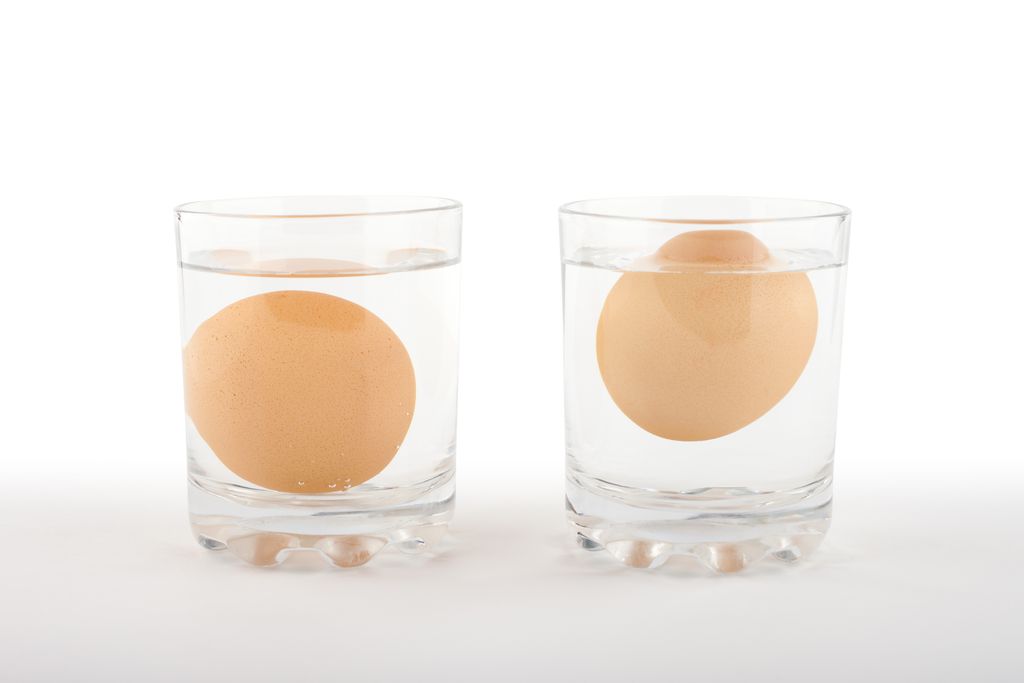 Cómo reconocer los huevos frescos en el agua